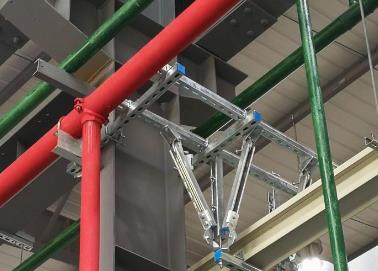 上街该抗震支架的整体式支吊架结构协调性好